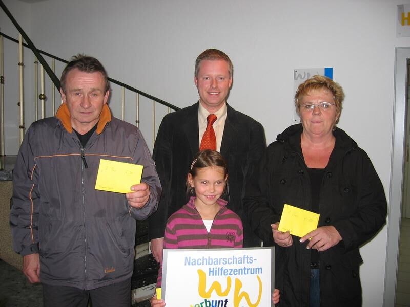 v.l. Karl-Heinz Seidlitz, Ingo Wöste, Michelle Quehl, Kornelia Backes