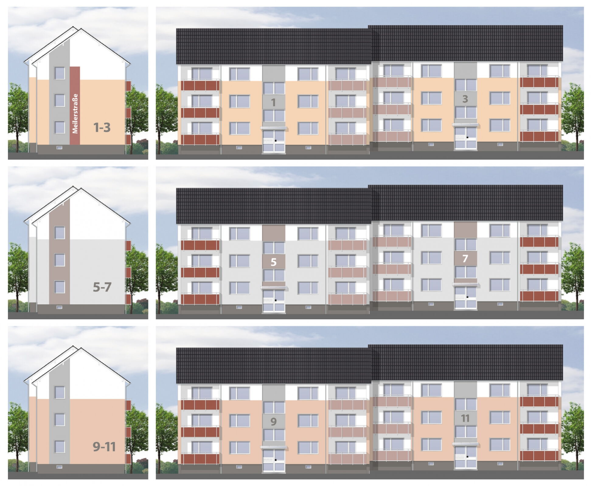Geplante Modernisierungsmaßnahmen Meilerstraße