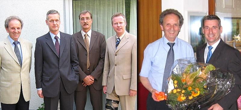 v.l. Hermann Allhoff, Dr. Dietmar Droste, Rolf Beitz, Ingo Wöste, Hermann Allhoff, Jörg Bora
