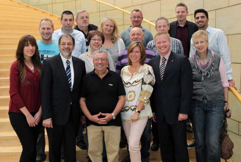 Landtagsabgeordneter Michael Scheffler mit unseren Mitarbeiterteams