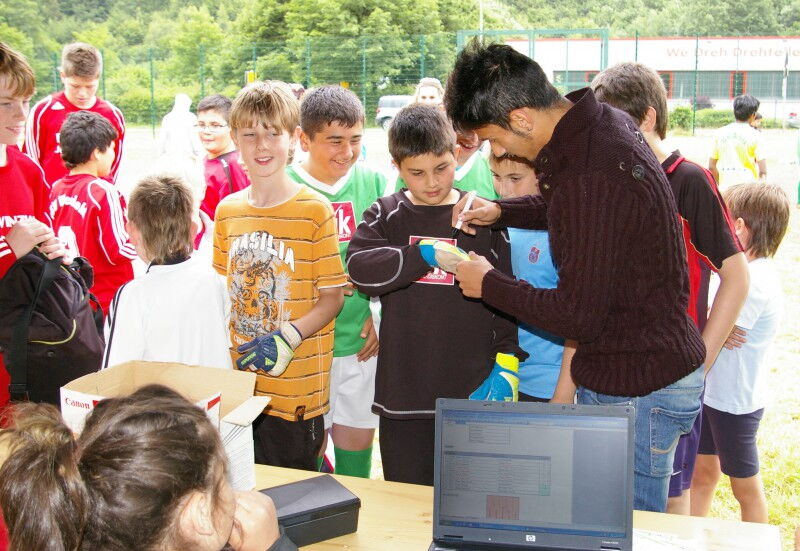 Die Jungs vom Fussballturnier