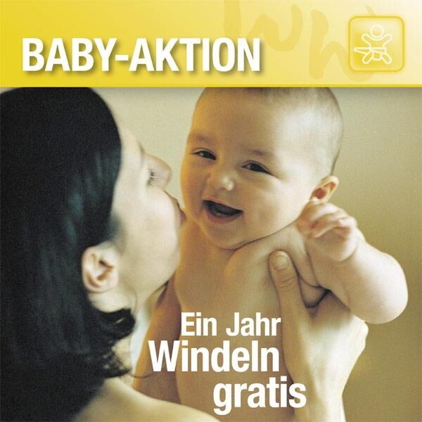 Baby-Aktion: Ein Jahr Windeln gratis