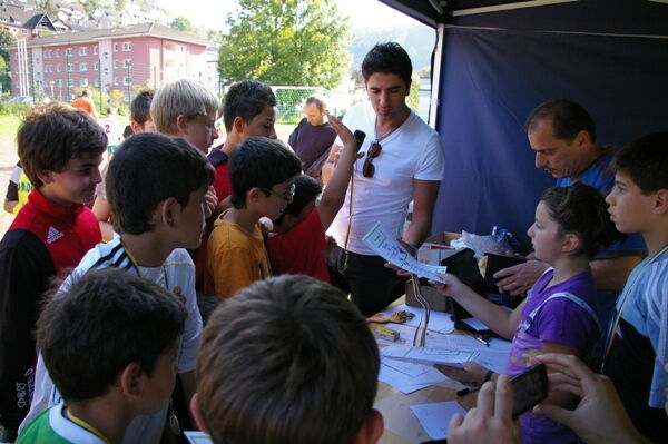 Siegerehrung beim Ütterlingser Fußballturnier