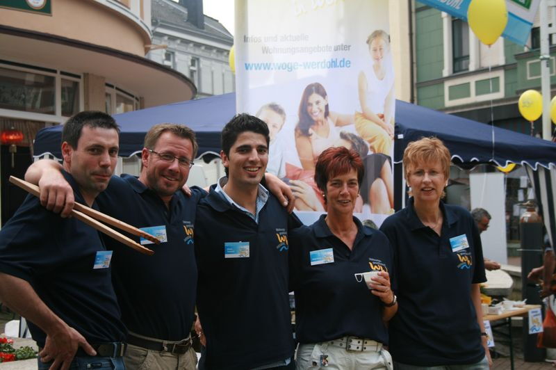 Serviceteam im Einsatz beim Stadtfest 2008 in Werdohl
