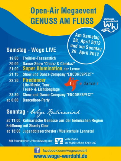 Programm Genuss am Fluss / Mega-Event auf den Werdohler Lennewiesen an der Dammstraße
