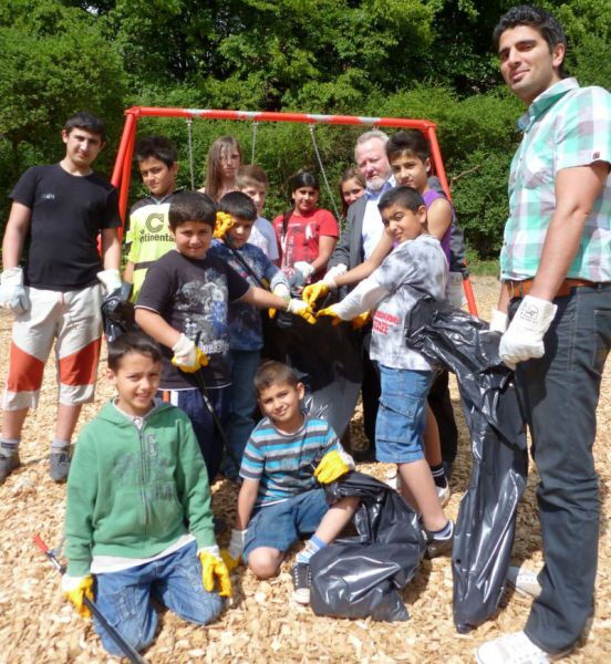 Gruppenbild mit dem Werdohler Bürgermeister Siegfried Griebsch